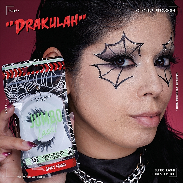Накладные ресницы - NYX Professional Makeup Halloween Jumbo Lash! Spiky Fringe — фото N5