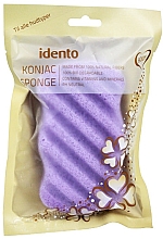 Духи, Парфюмерия, косметика Натуральный спонж для тела - Idento Konjac Sponge Body Lavender