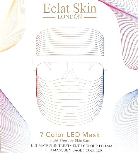 Светодиодная лед-маска для лица, 7 цветов - Eclat Skin London 7 Colour LED Mask — фото N1