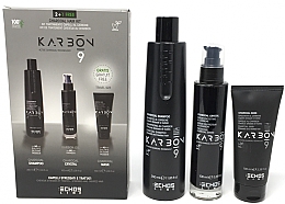 Парфумерія, косметика Набір - Echosline Karbon 9 Charcoal (shmp/35ml + serum/100ml + h/mask/100ml)