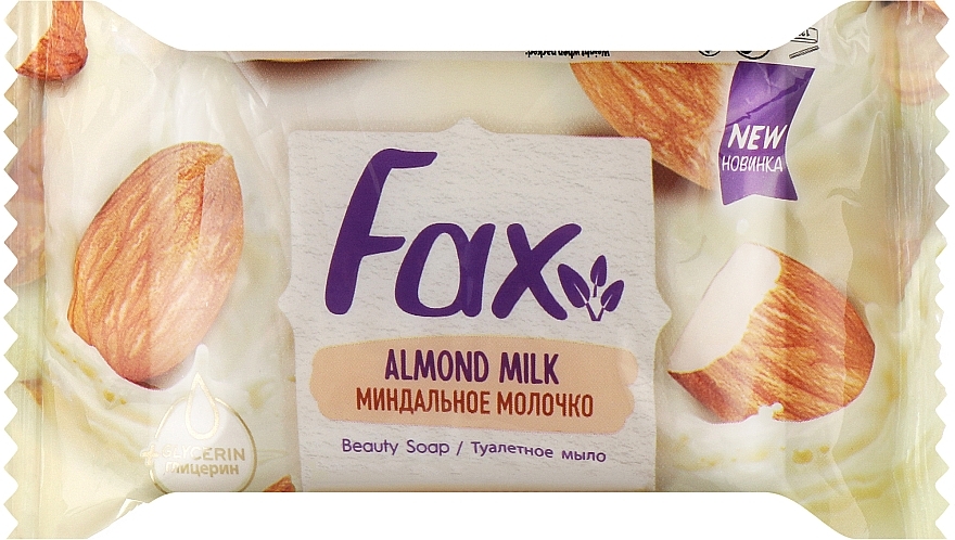 Туалетное мыло "Миндальное молочко" - Fax Almond Milk Beauty Soap — фото N1