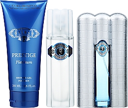 Cuba Prestige Platinum - Набор (edt/90ml + af/sh/100ml + sh/gel/200ml) — фото N2