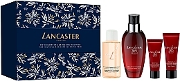 Парфумерія, косметика Набір для догляду за шкірою обличчя - Lancaster My Nighttime Skincare Routine Festive Gift Set (cl/30ml + ser/50ml + cr/7ml + eye/ser/5ml)