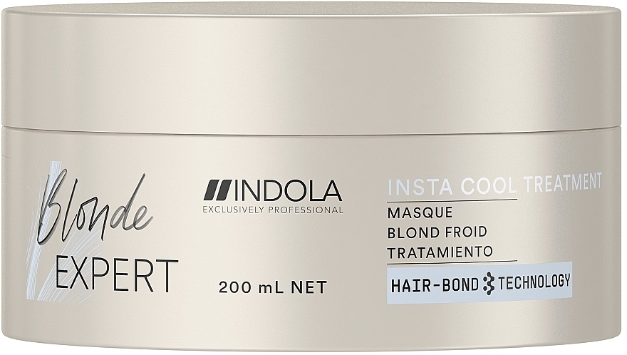 Маска для холодного відтінку волосся кольору блонд - Indola Blonde Expert Insta Cool Treatment — фото N1
