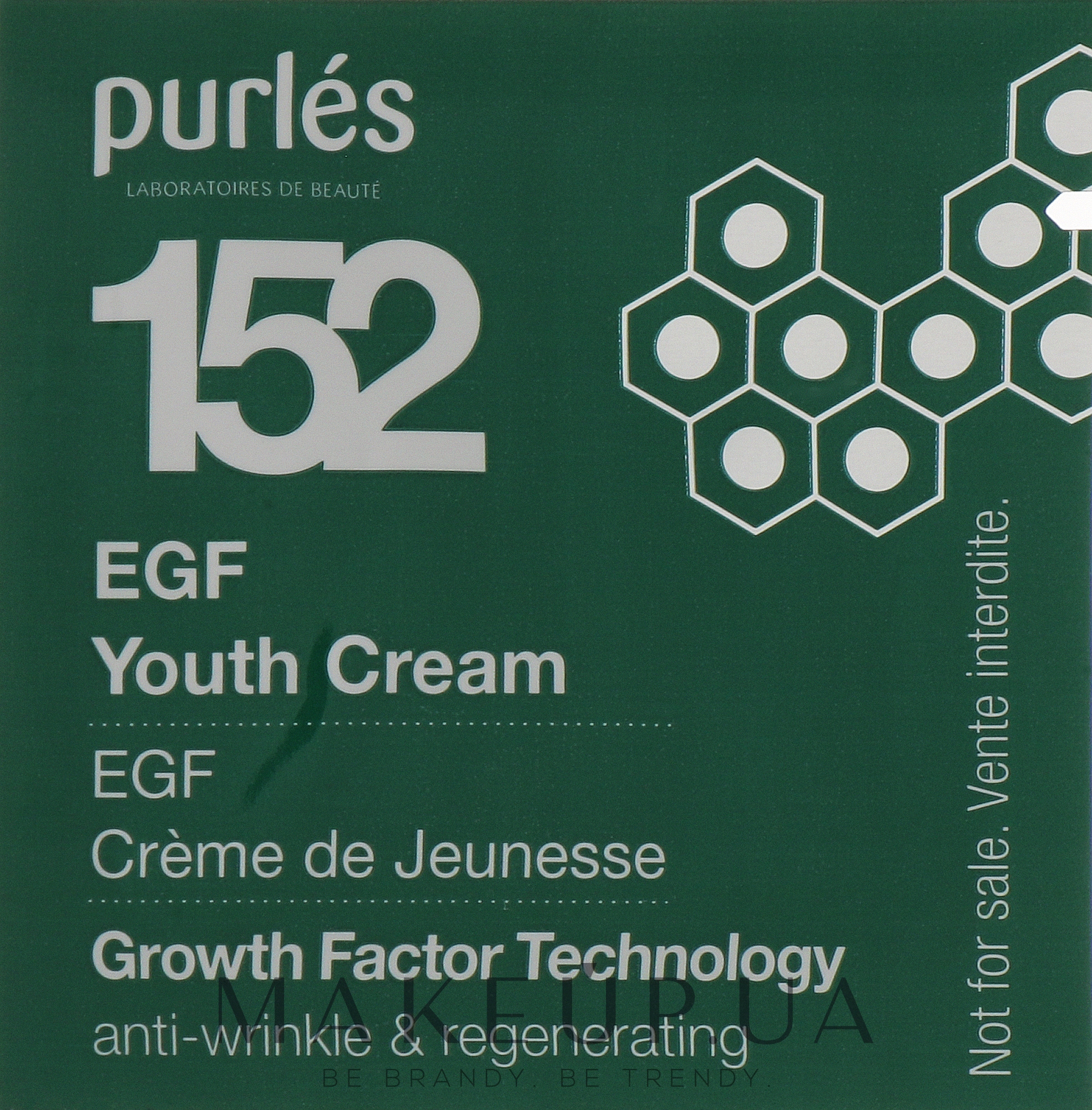 Регенерирующий омолаживающий крем для лица - Purles Growth Factor Technology 152 Youth Cream (пробник) — фото 1ml