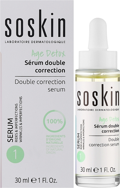 Сироватка для обличчя подвійної корекції - Soskin Double Corection Serum — фото N2