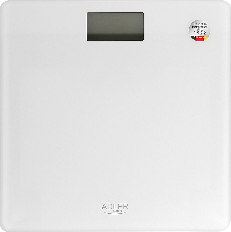 Весы напольные AD 8157g, белые - Adler — фото N1