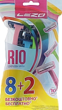 Одноразовый бритвенный станок "Рио", 10 шт - Lezo Rio — фото N1