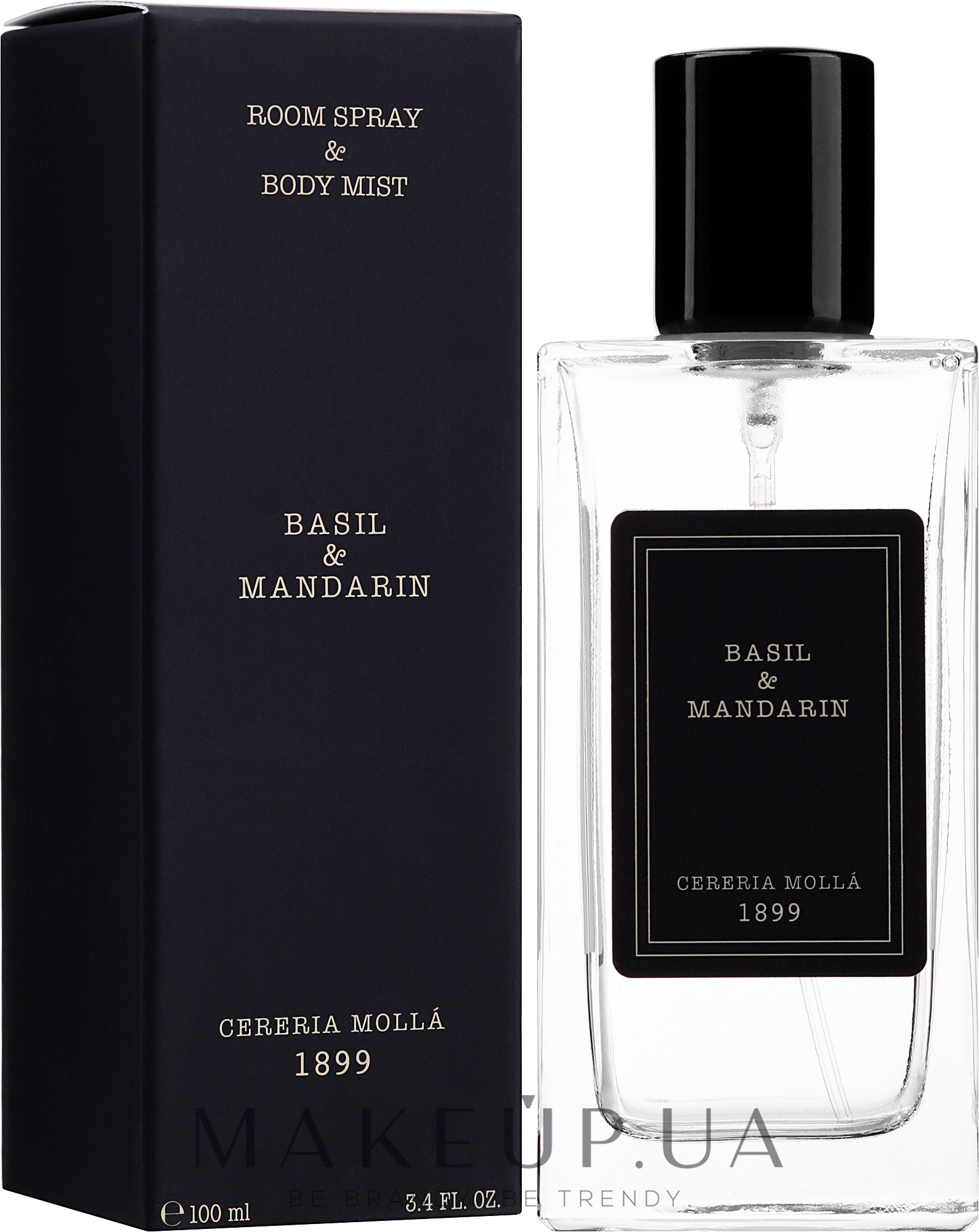 Cereria Molla Basil & Mandarin - Ароматический спрей для дома — фото 100ml