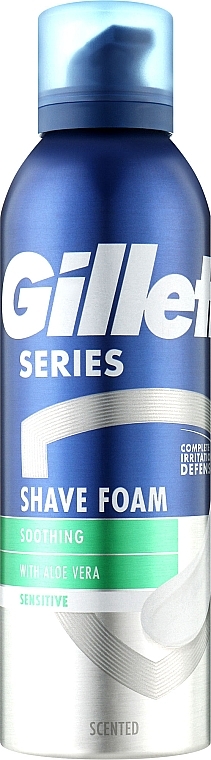УЦЕНКА Мужская пена для бритья "Sensitive Skin" - Gillette Series For Men * — фото N1