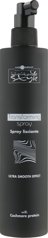 Разглаживающий спрей с протеинами кашемира - Hair Company Inimitable Style Transorming Spray — фото N1