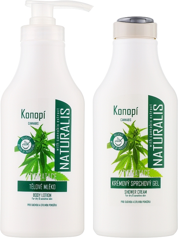 Набор - Naturalis Cannabis Set (b/lot/350 ml + sh/gel/350 ml)  — фото N2