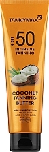 Солнцезащитный крем на основе кокосового молочка с защитой SPF 50 - Tannymaxx Coconut Butter SPF 50 — фото N1