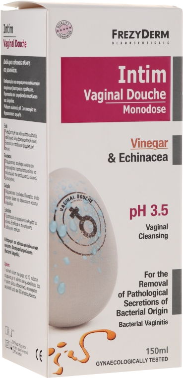 Очищувальний засіб для інтимної гігієни - Frezyderm Intim Vaginal Shower Vinegar & Echinacea — фото N1