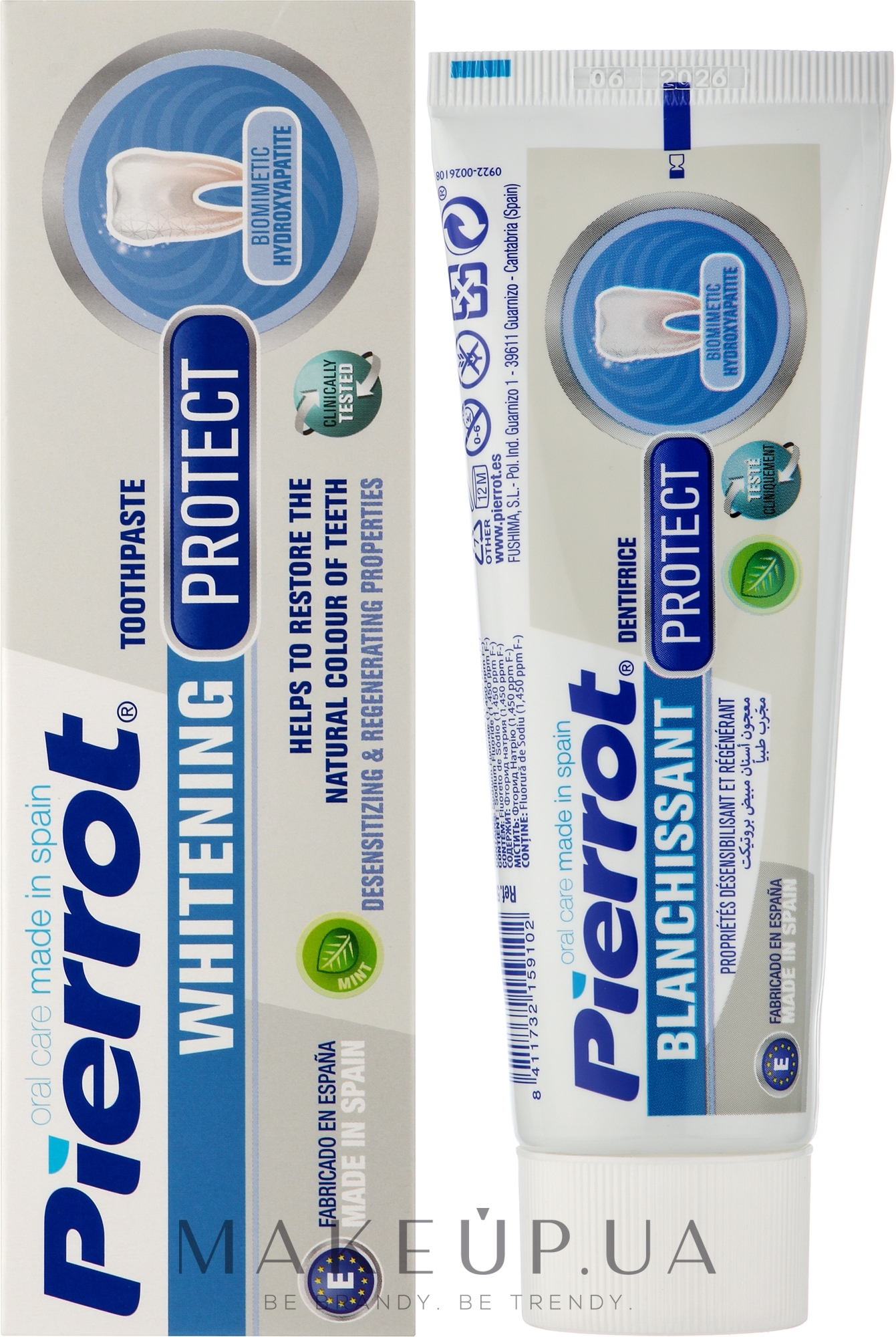 Отбеливающая зубная паста - Pierrot Whitening Protect — фото 75ml