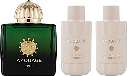 Amouage Epic For Woman - Набор (edp/100ml + b/lot/60ml + sh/gel/60ml) — фото N2