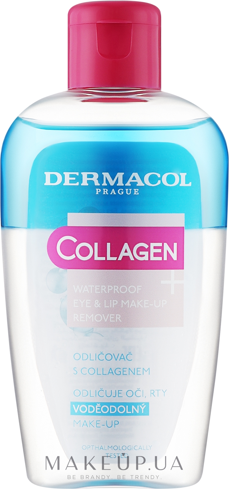 Двофазний засіб для зняття водостійкого макіяжу - Dermacol Collagen Waterproof Eye & Lip Make Up Remover — фото 150ml