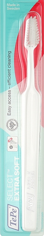 Зубна щітка Select Compact Extra Soft, дуже м'яка, біла - TePe Toothbrush — фото N1