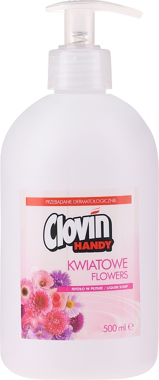 Мыло жидкое "Цветочное" - Clovin Clovin Handy Flower Antibacterial Liquid Soap — фото N1