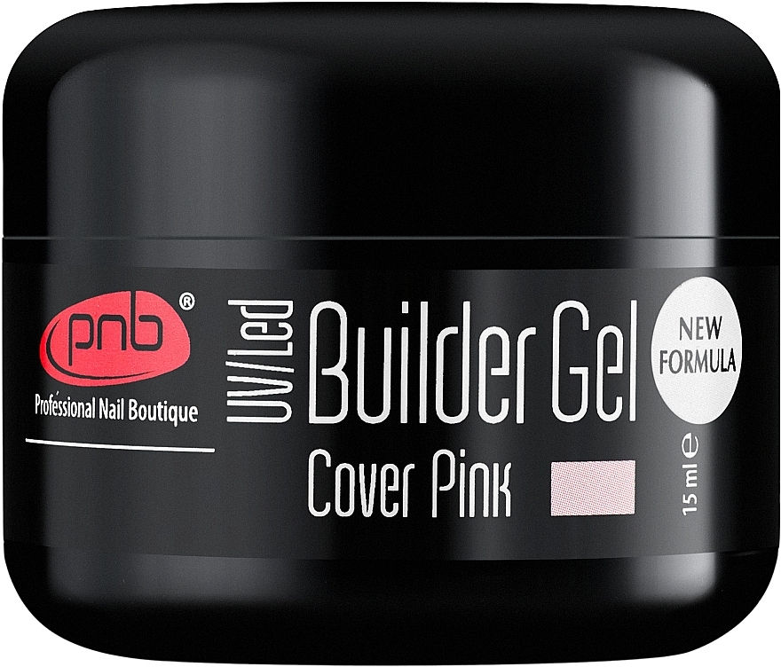 Моделювальний гель камуфлювальний, рожевий - PNB UV/LED Builder Gel Cover Pink