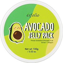 Гель-маска для лица, с авокадо - Esfolio Avocado Jelly Pack — фото N1