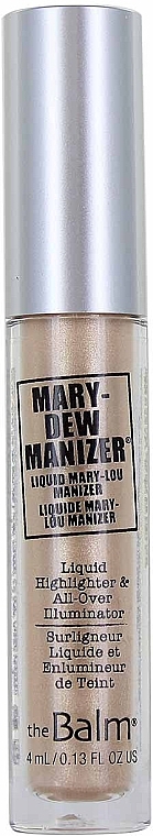 Рідкий хайлайтер-люмінайзер, 4 мл - TheBalm Mary-Dew Manizer Liquid Highlighter — фото N1