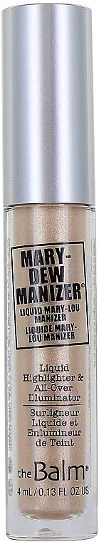 Жидкий хайлайтер-люминайзер, 4 мл - TheBalm Mary-Dew Manizer Liquid Highlighter — фото N1