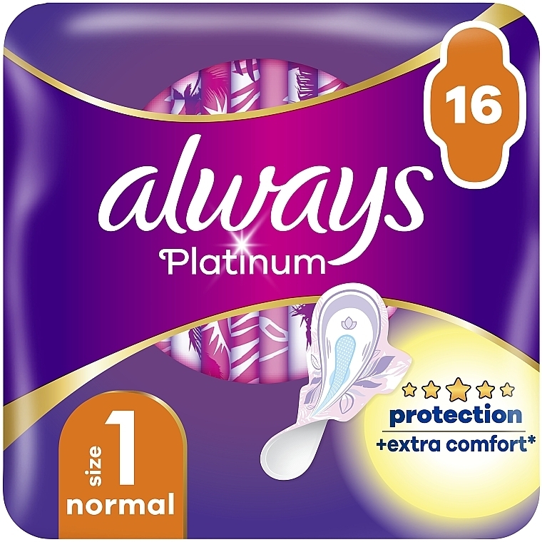 Гигиенические прокладки, 16 шт. - Always Platinum Normal Duo — фото N1