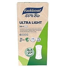 Щоденні прокладки, 24 шт. - Vuokkoset 100% Bio Ultra Light — фото N1