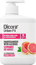 Дезінфікувальний гель для рук з ароматом цитруса й персика - Dicora Urban Fit Hydroalcoholic Gel Hand Cleanser With Alcohol — фото N1