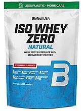 Протеин "Клубника" - BiotechUSA ISO Whey Zero Natural Lactose Free Strawberry — фото N1