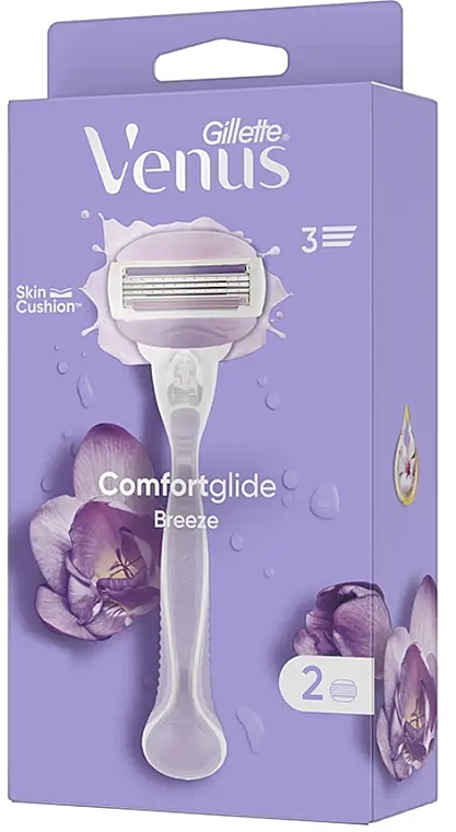 Станок для гоління з 2 змінними касетами - Gillette Venus Comfortglide Breeze — фото N1