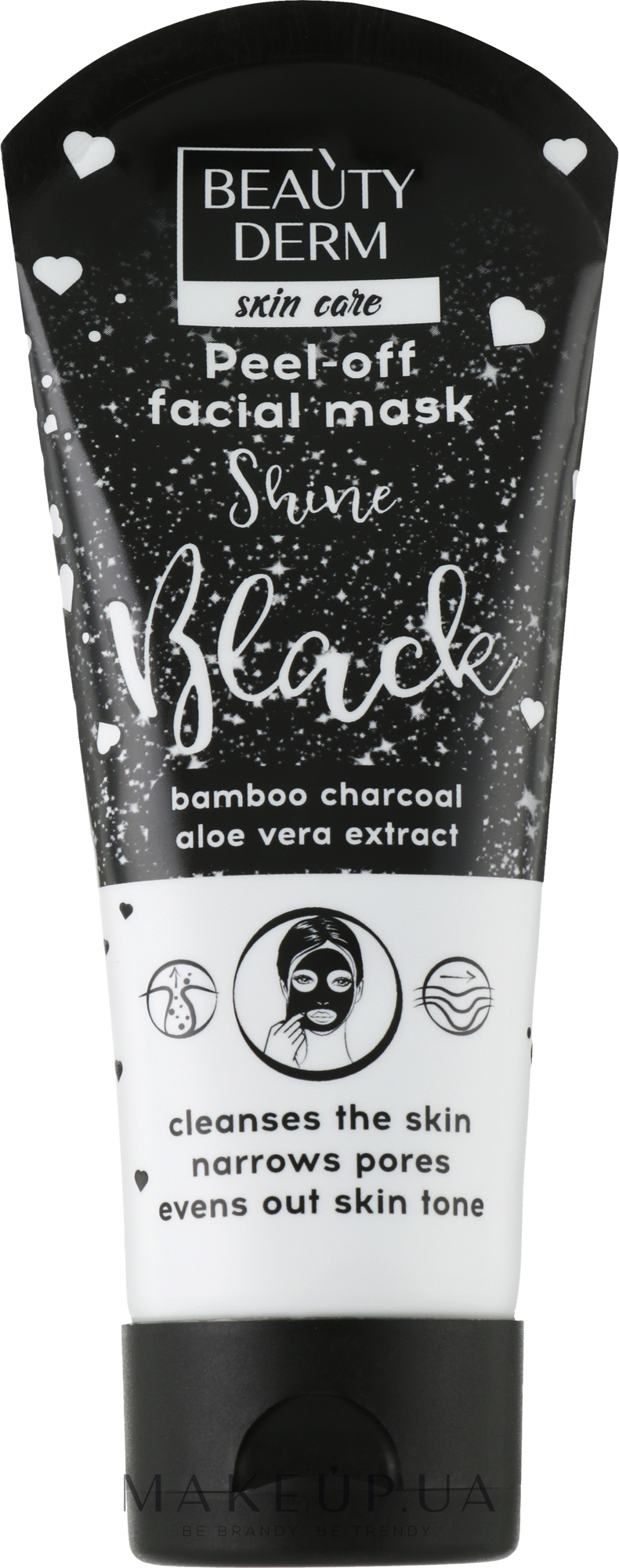 Маска-плівка для обличчя - Beauty Derm Peel-off Facial Mask Shine Black — фото 75ml