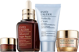 Духи, Парфюмерия, косметика Набор - Estee Lauder Repair + Renew For Radiant Looking Skin (f/comp/50ml + eye/comp/5ml foam/30ml + cr/15ml)