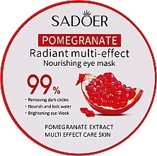 Парфумерія, косметика Омолоджуючі гідрогелеві патчі із соком граната від темних кіл під очима - Sadoer Pomegranate