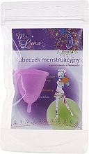 Парфумерія, косметика Менструальна чаша з ніжкою, розмір M, рожева - MeLuna Soft Menstrual Cup Stem
