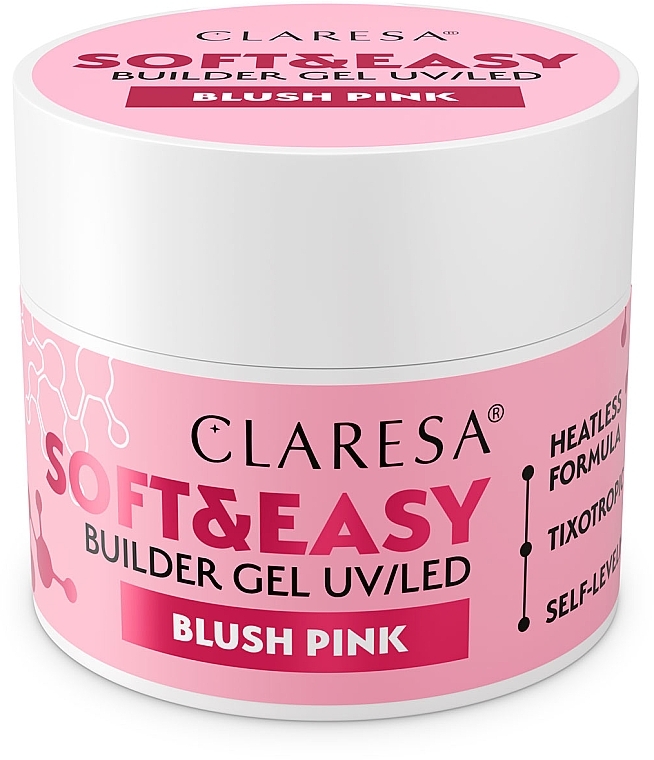 Моделирующий гель для ногтей - Claresa Soft & Easy Builder Gel UV/LED Blush Pink — фото N1