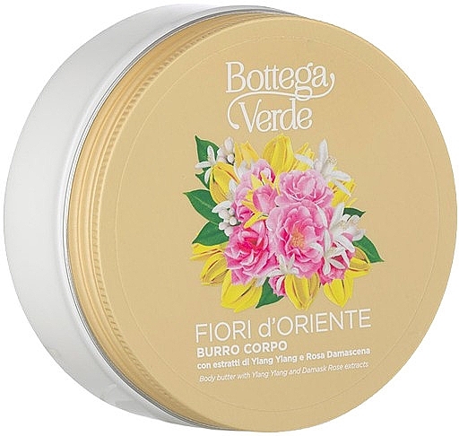 Олія для тіла з іланг-ілангом і дамаською трояндою - Bottega Verde Body Butter Fiori D’Oriente — фото N1