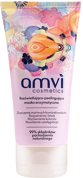 Осветляющая и отшелушивающая ферментная маска - Amvi Cosmetics — фото N1
