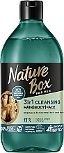 Очищающий шампунь 3в1 с ореховым маслом - Nature Box For Men Walnut Oil 3in1 Cleansing — фото N1