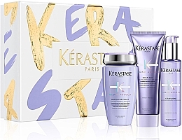 Духи, Парфюмерия, косметика Набор - Kerastase Blond Absolu Holidays Gift Set (shm/250ml + cond/250ml + serum/150ml)