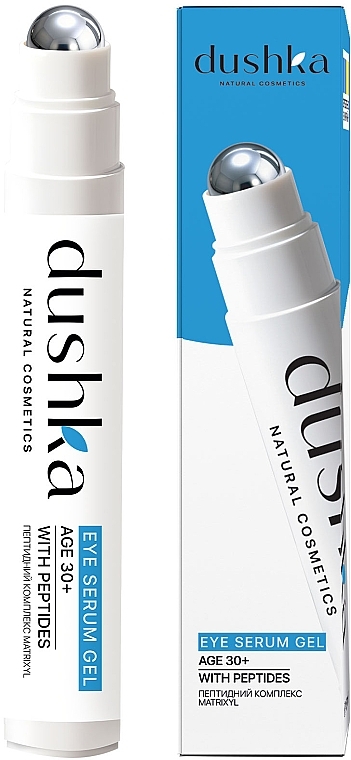 Сироватка-гель для шкіри навколо очей з пептидами - Dushka Eye Serum Gel Roll-On — фото N1