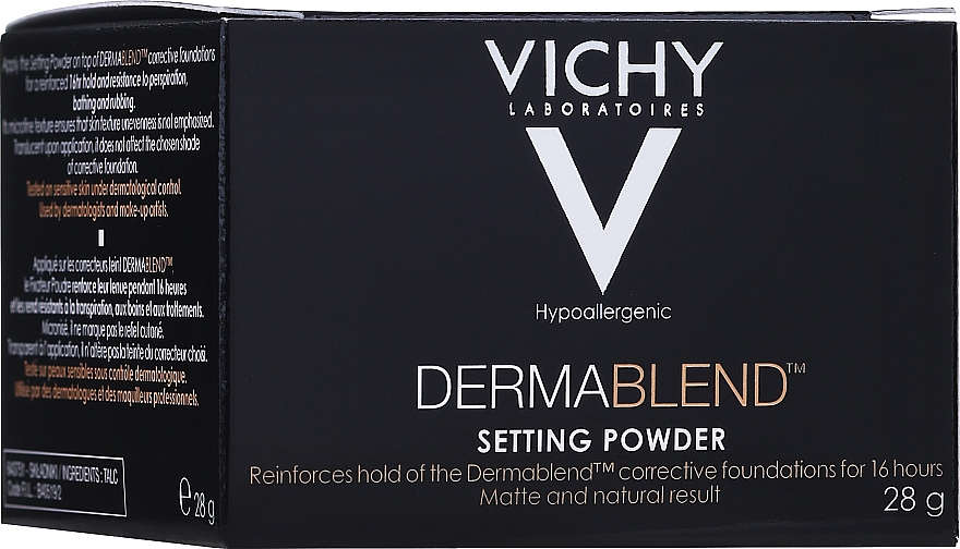Фиксирующая пудра для лица - Vichy Dermablend Setting Powder — фото N2