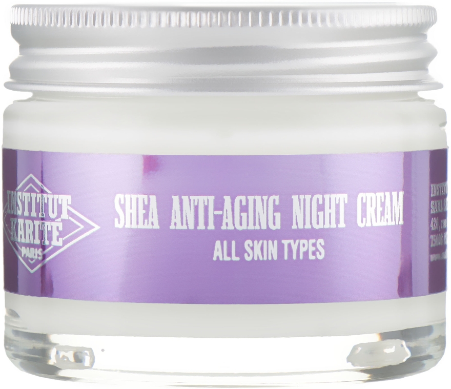 Крем для обличчя нічний - Institut Karite Shea Anti Aging Night Cream Cotton Cloud — фото N2