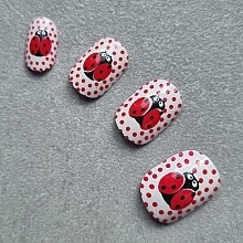 Накладные ногти для детей "Божья коровка", 966 - Deni Carte Magic Miss Tips — фото N4