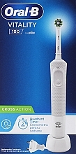 Електрична зубна щітка, біла - Oral-B Braun Vitality 100 Cross Action — фото N1