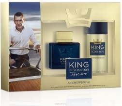 Духи, Парфюмерия, косметика Antonio Banderas King of Seduction Absolute - Набор (edt 100ml + deo 150ml)