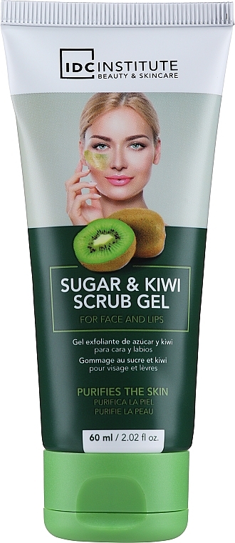 Гель-скраб для обличчя з цукром і ківі - IDC Institute Sugar & Kiwi Scrub Gel — фото N1