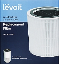 Фильтр для очистителя воздуха, 3-ступенчатый - Levoit Air Cleaner Filter Core 400S True HEPA 3-Stage Original Filter — фото N1