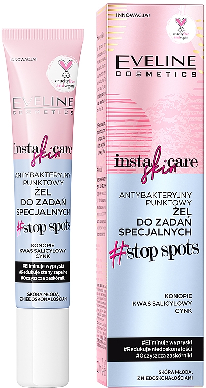 Точечный гель против несовершенств - Eveline Cosmetics Insta Skin Care #Stop Spots